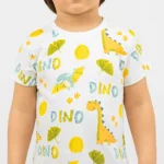 ست آستین کوتاه و شلوار بچگانه دایناسور DINO (عمده) | سپیدپوش4