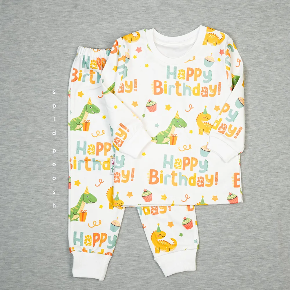 DSC09148 ست بچگانه بلوز و شلوار Happy Birthday (عمده) | سپیدپوش