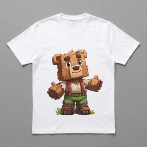 تیشرت بچگانه آستین کوتاه ماینکرافت کد 1970 | سپیدپوش1